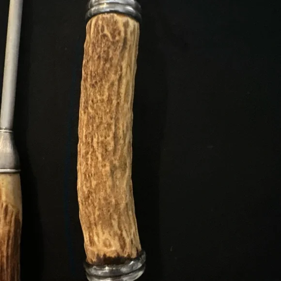 Antler Handle Carving Set and Corkscrew - Picture 8 of 8